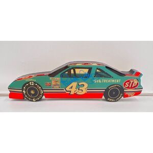 Richard Petty Signed NASCAR Race Car Wall Clock Wood Read